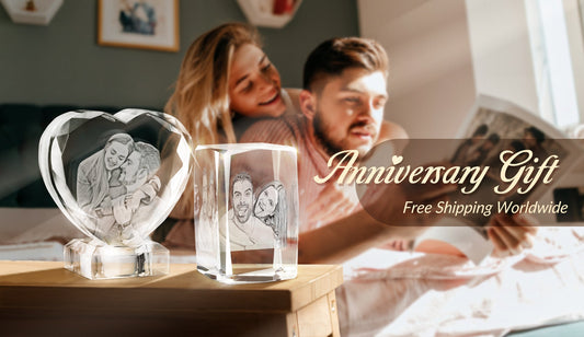 Unique and Romantic Anniversary Gift Ideas: PawCrystal Customize Your 3D Crystal Photo