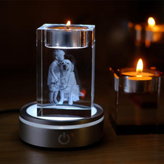 3D Crystal Candle Holder