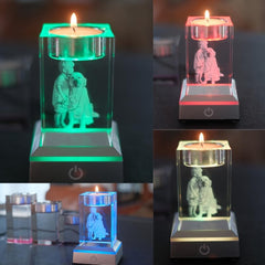 3D Crystal Candle Holder